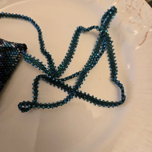 Boho Beaded Pouch Necklace - Picture 5 of 9